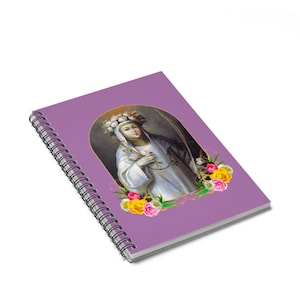 Spiral Notebook - Saint Rose Of Lima - Ruled Line - Catholic Gifts - Catholic Saints Serie - Faith - St Rose Of Lima - Religious Art