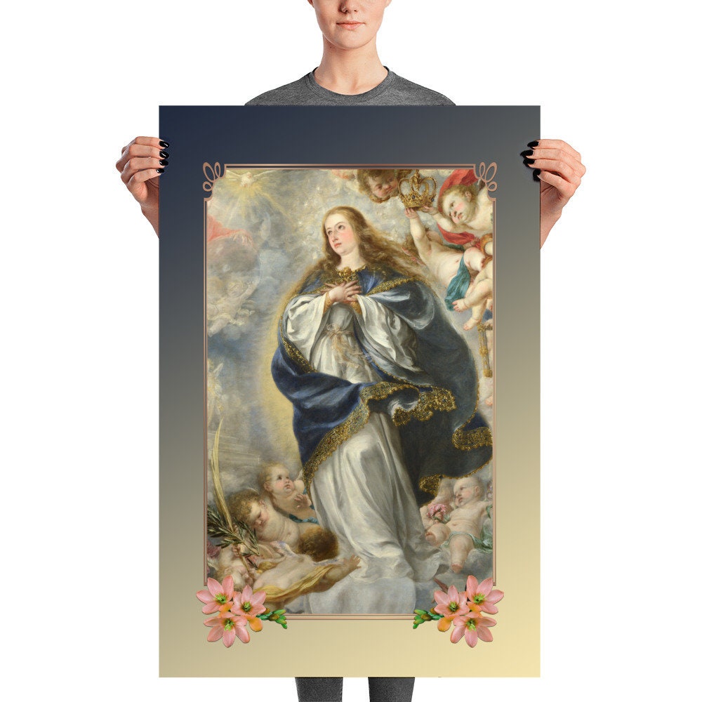 The Immaculate Conception by Juan De Valdes Leal - Catholic Poster ...