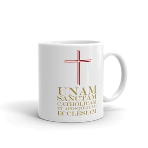 Catholic Mug - Nicene Creed - One Holy Catholic and Apostolic Church - Latin - traditional catholic - roman catholic