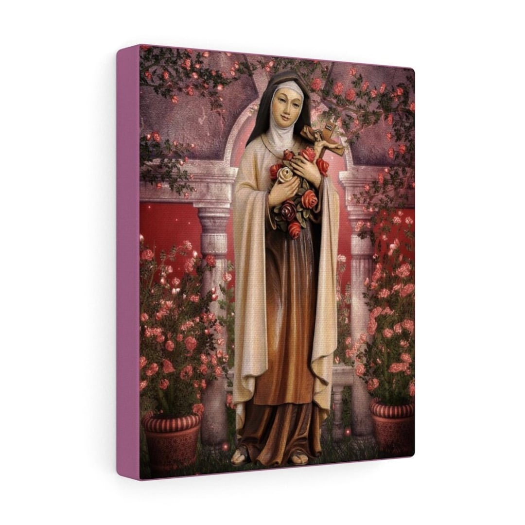 Catholic Wall Art - Saint Therese of Lisieux - Canvas Art Print ...