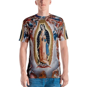 Men&#39;s T-shirt - Our Lady of Guadalupe - Virgin of Guadalupe T-shirt - religious art - religious gifts - religious gifts for men - catholic g