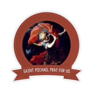 Saint Michael the Archangel - Catholic Stickers - Religious Sticker - Holy Art - St Michael sticker - religious gifts