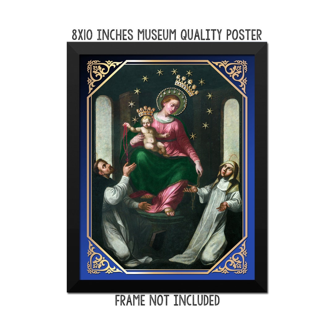 Catholic Wall Art - the Virgin of the Rosary of Pompei - Catholic ...