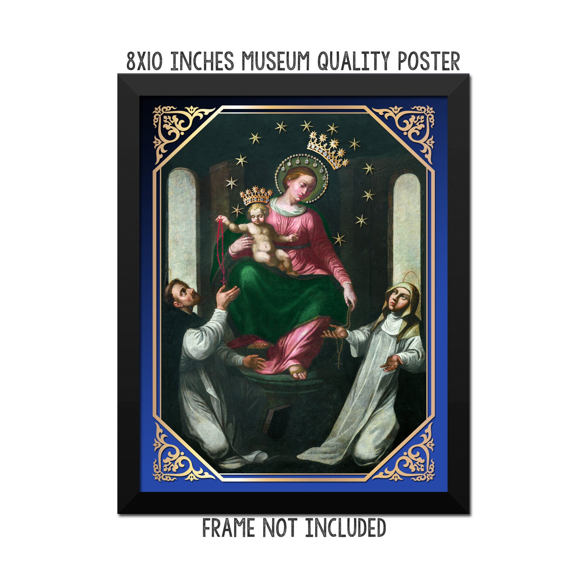 Catholic Wall Art - the Virgin of the Rosary of Pompei - Catholic ...