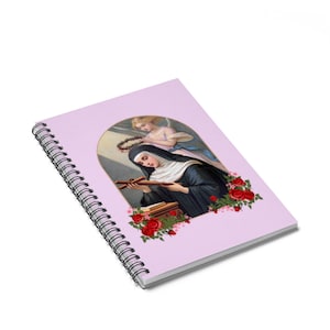 Spiral Notebook - Saint Rita Of Cascia - Ruled Line - Catholic Saints Serie - St Rita - Santa Rita - Saints Art - Devotions