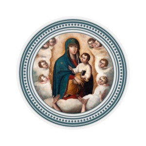 Our Lady of Carmel - Catholic Art - Sticker - 4 sizes - Indoor or Outdoor - Virgin of Carmel - Pray - Flos Carmeli