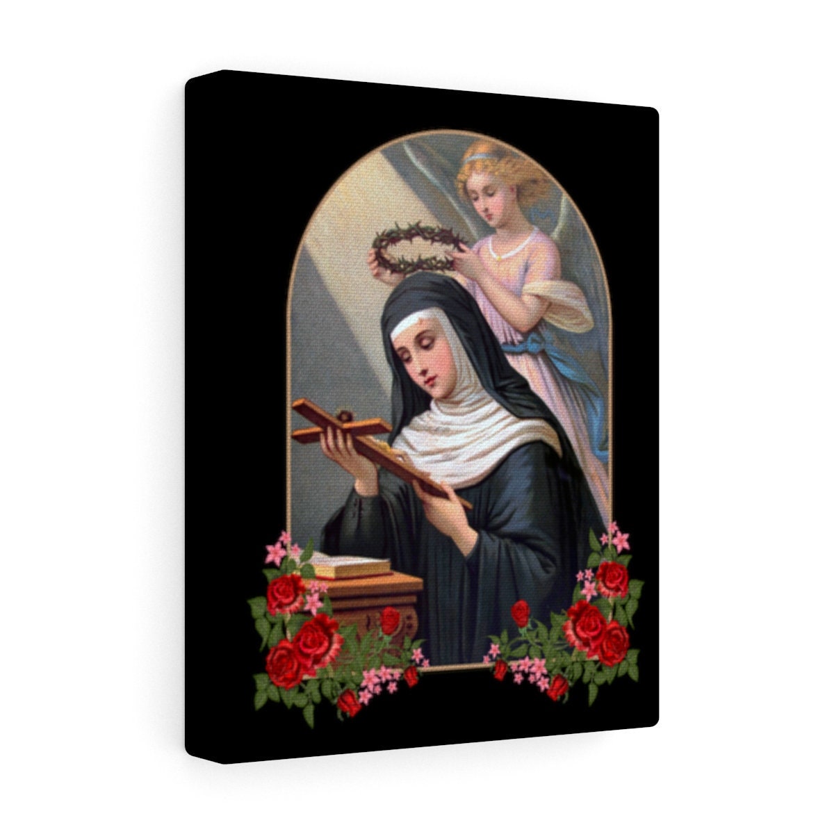 Print On Canvas - Saint Rita Of Cascia - Catholic Saints Serie - St Rita - Canvas Art Print - Saints Art - Santa Rita