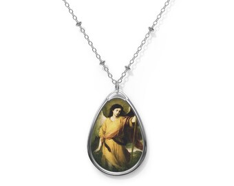 Catholic gifts - Saint Raphael Archangel - Catholic necklace - Religious pendant - Devotional jewelry - Religious pendants - Catholic Saints