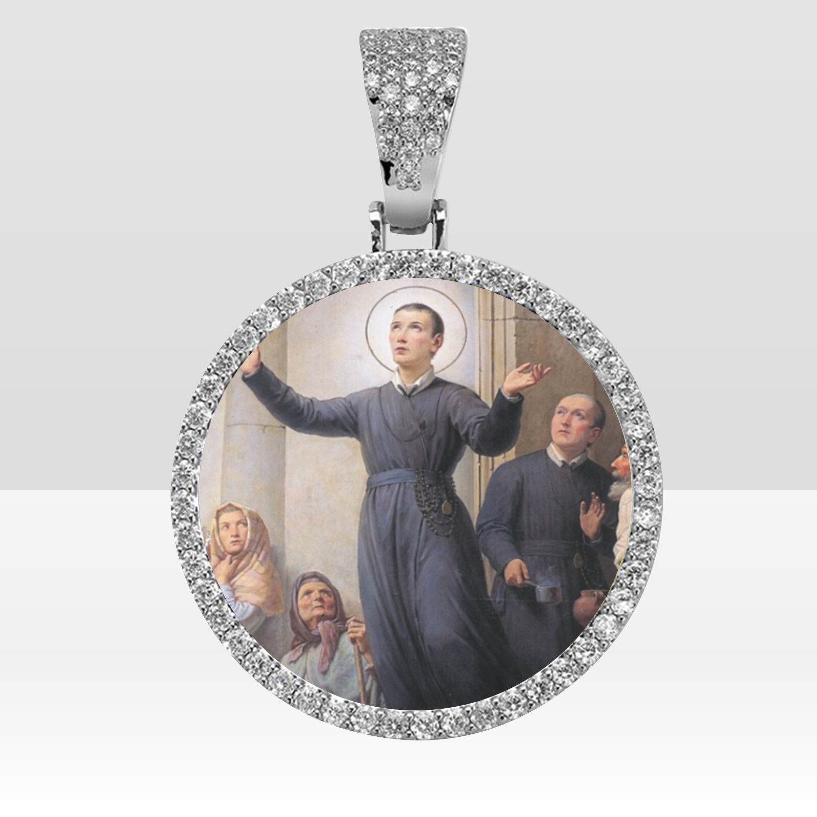 Silver or Gold - Saint Gerard Majella - Catholic Pendant - Rope Chain ...