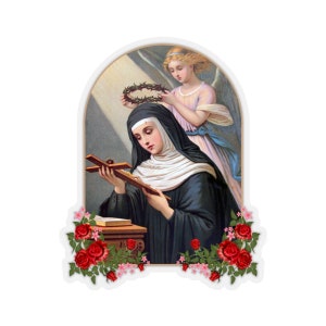Saint Rita of Cascia - Kiss-Cut Stickers - Sticker - Santa Rita - St Rita Sticker - Catholic Saints