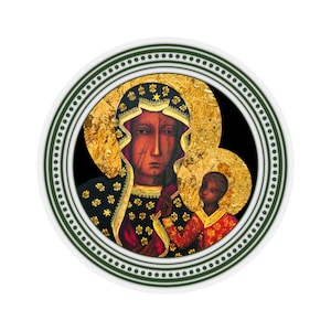 Black Madonna of Czestochowa - Poland - Catholic Sticker - Religious Stickers - Holy Art - Devotional