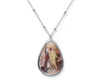 Saint Ignatius of Loyola - Christian pendant - Religious necklace - chain - Christian jewelry - Religious gift - Saints Art - Holy Art