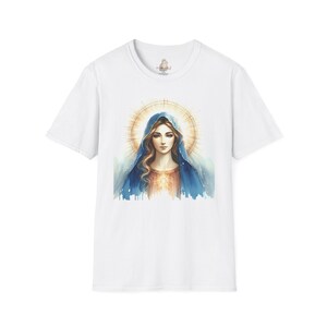 Blessed Virgin Mary - Catholic shirts - Unisex Softstyle T-Shirt - Catholic gifts - Mother Mary shirt - Religious shirts - Holy Mary - Faith
