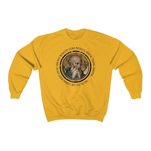Catholic Saints - Saint Benedict - 9 Colors Unisex Crewneck Sweatshirt - St Benedict - Saints Apparel - Saints Quotes - Saints Art