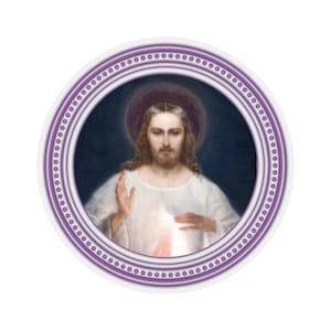 Divine Mercy Jesus - Catholic Sticker - Jesus of Vilnius - Religious Stickers - Holy Art - Faith - Misericordia