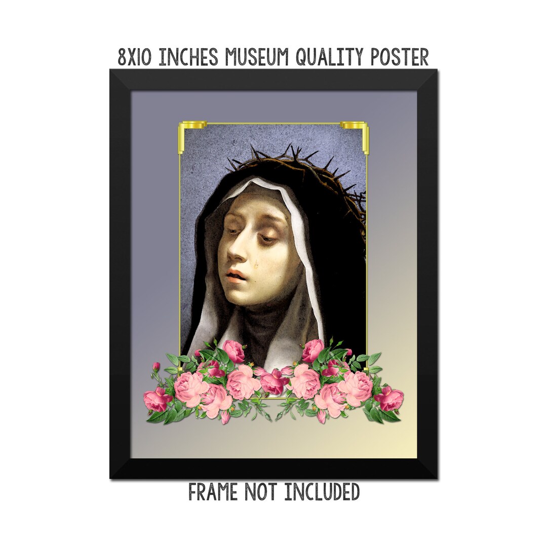 St Catherine of Siena - Religious Poster - Catholic Artwork - Saints ...