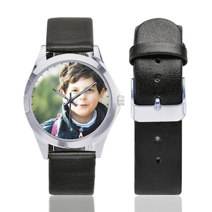 Saint Carlo Acutis - Unisex Leather Watch - wrist watches - catholic gifts - Blessed Carlo Acutis - religious watch - Catholic gift idea
