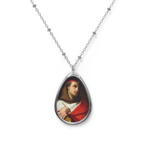Catholic gift - Saint Bonaventure of Bagnoregio - Pendant and necklace chain - Catholic jewelry - Religious jewelry - San Bonaventura