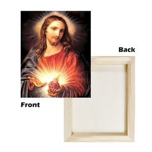 Catholic Icon on Wood - The Sacred Heart of Jesus by Pompeo Batoni - Wood Print - Religious wall art - Catholic gift ideas - Jesus icons
