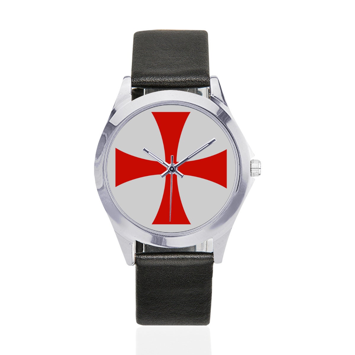 Knights Templar Unisex Leather Watch Templar Cross Wrist - Etsy India