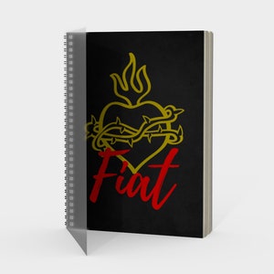 Divine Will - Fiat - Spiral Notebook - Catholic Stationery - Catholic Notebook - religious gifts - devotionals - Religious notebooks