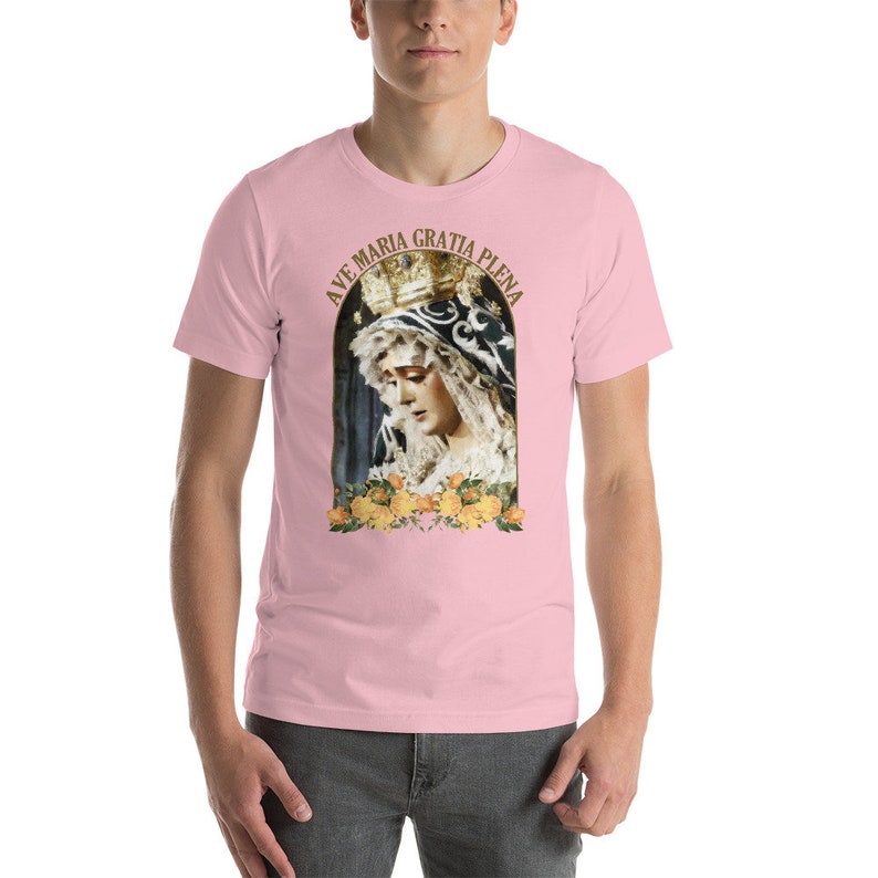 Catholic Tee - The Virgin of Candelaria of Seville - religious t shirt - catholic shirts - Our Lady - Mother Mary shirt image 9