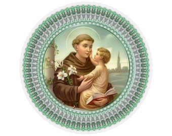 Saint Anthony of Padua - Catholic Saints serie - Sticker - Stickers - 4 sizes - Indoor or Outdoor use