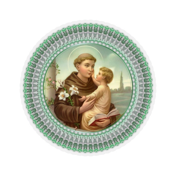 Saint Anthony of Padua - Catholic Saints serie - Sticker - Stickers - 4 sizes - Indoor or Outdoor use