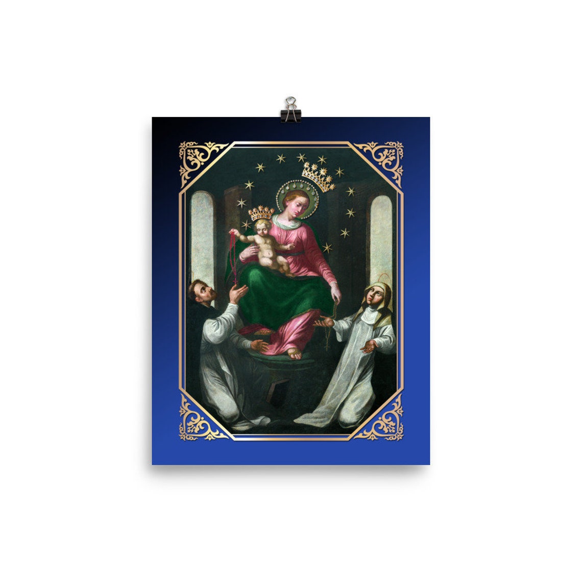 Catholic Wall Art - the Virgin of the Rosary of Pompei - Catholic ...