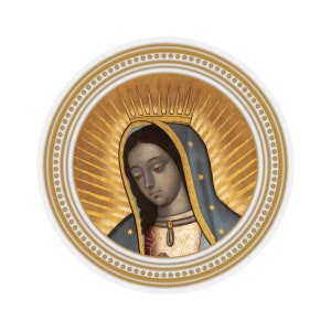 Our Lady of Guadalupe - Catholic Sticker - 4 sizes - Indoor or Outdoor use - Virgin of Guadalupe - Art