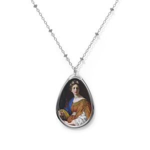 Catholic gifts - Saint Cecilia - Catholic necklace - Religious pendant - Devotional jewelry - Religious pendants - Catholic Saints