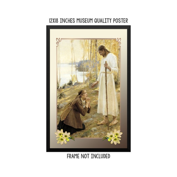 EDELFELT CHRIST /& MARY MAGDALENE Poster Painting Canvas art Prints