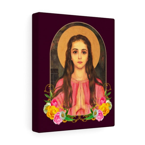 St Philomena of Rome catholic tile mural Saint Philomena icon Santa Filomena catholic