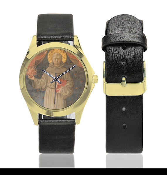 Wrist Watch Saint Anthony of Padua Unisex Leather Watch
