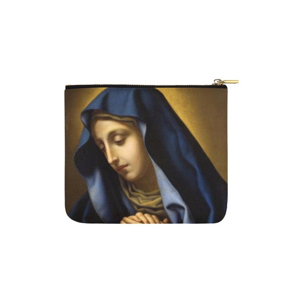 Pochette du Rosaire - Notre-Dame des Douleurs - Cadeau catholique pour elle - dévotion - art sacré - cadeaux religieux - porter toute la pochette - Religieux