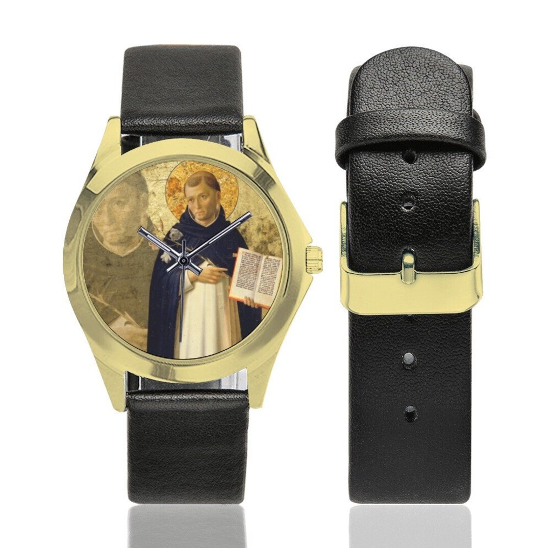 Saint Dominic of Guzman - Unisex Leather Watch - Wrist Watches ...