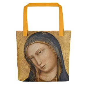 Religiöse Kunst - Madonna von Lorenzer Monaco - Tragetasche - Christliche Taschen - Jungfrau Maria Ikone