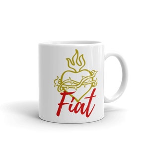 Divine Will Mug - FIAT - catholic home decor - religious gifts - gift for catholic - catholic faith - catholic mugs - sacred heart