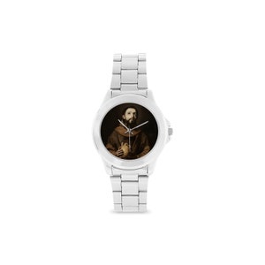 Saint Francis of Assisi - Catholic watch - Wrist Watch - Unisex Stainless Steel - Religious gifts for him and for her St Francis Franciscans