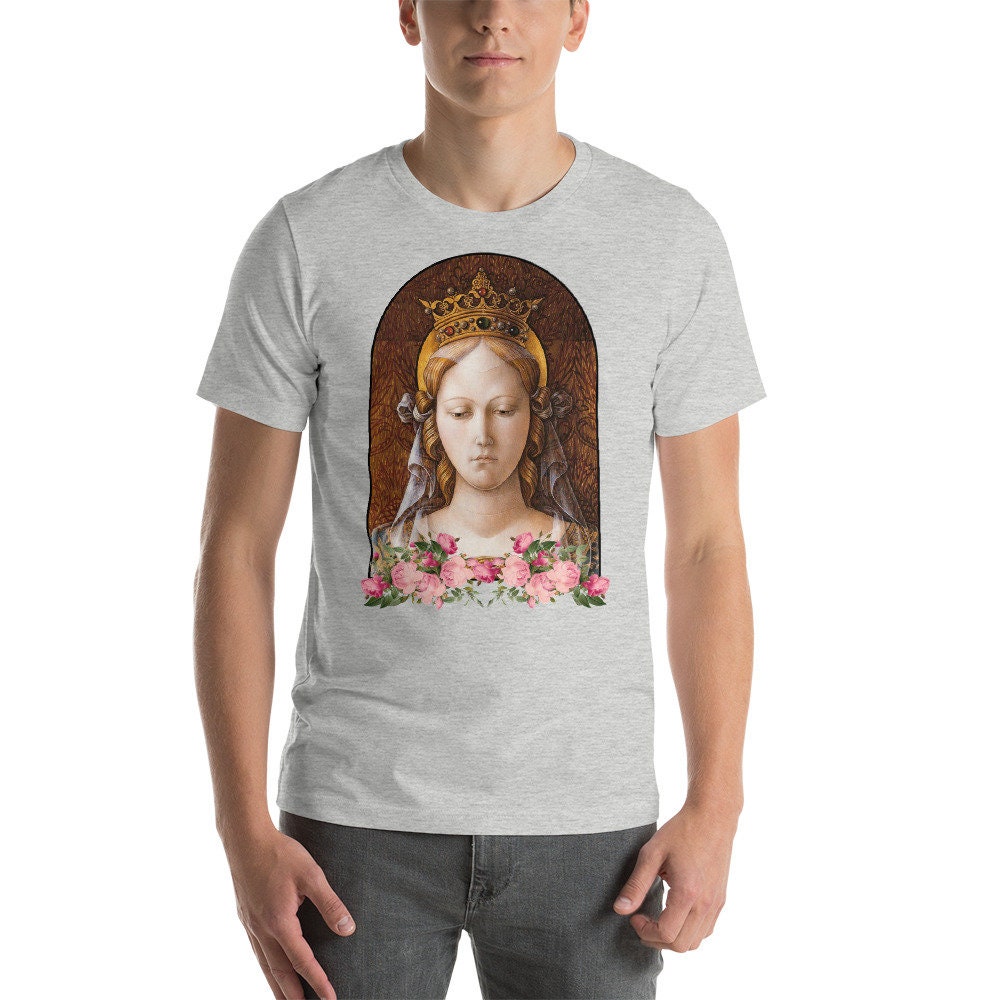 【ROMANTIC CROWN】24SU★ THE BLESSED MARIA TEE SHIRT THE BLESSED MARIA TEE SHIRT - ROMANTIC CROWN | 60% - Asian
