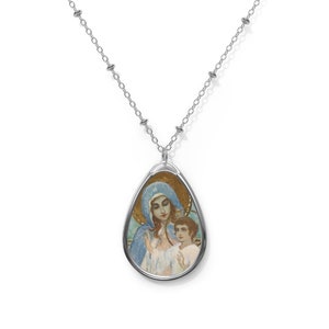 Religious gifts - Madonna and Child by Nesterov - Religious necklace - Christian pendant - Sacred Art - Religious jewerly - Holy Art