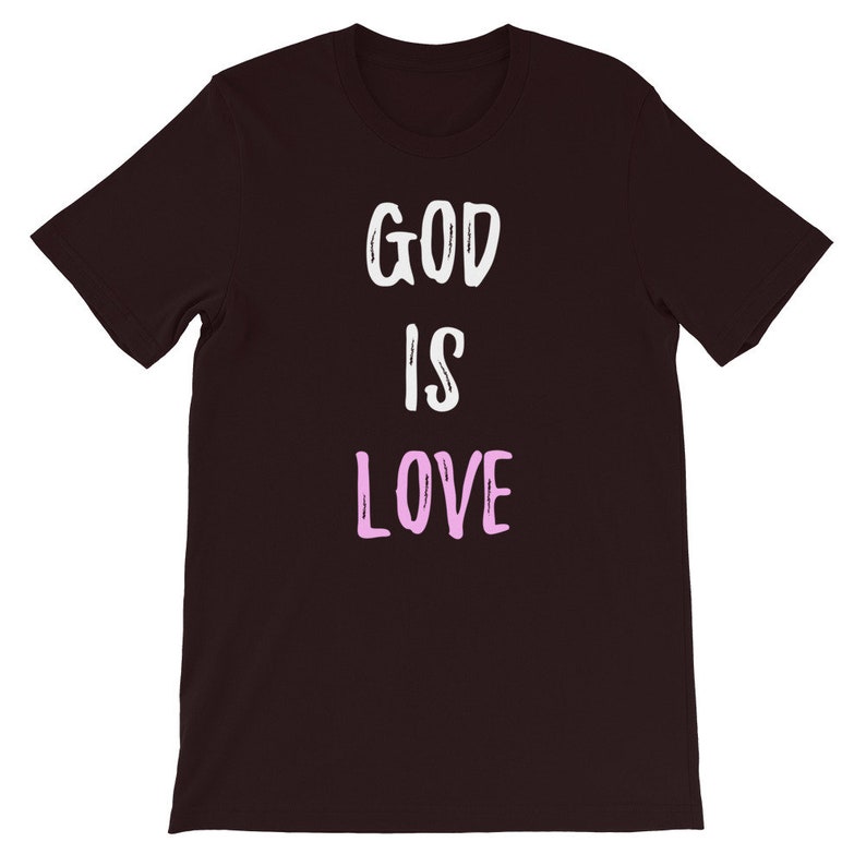 God is Love T Shirt Christian Shirts 9 colors Religious Etsy