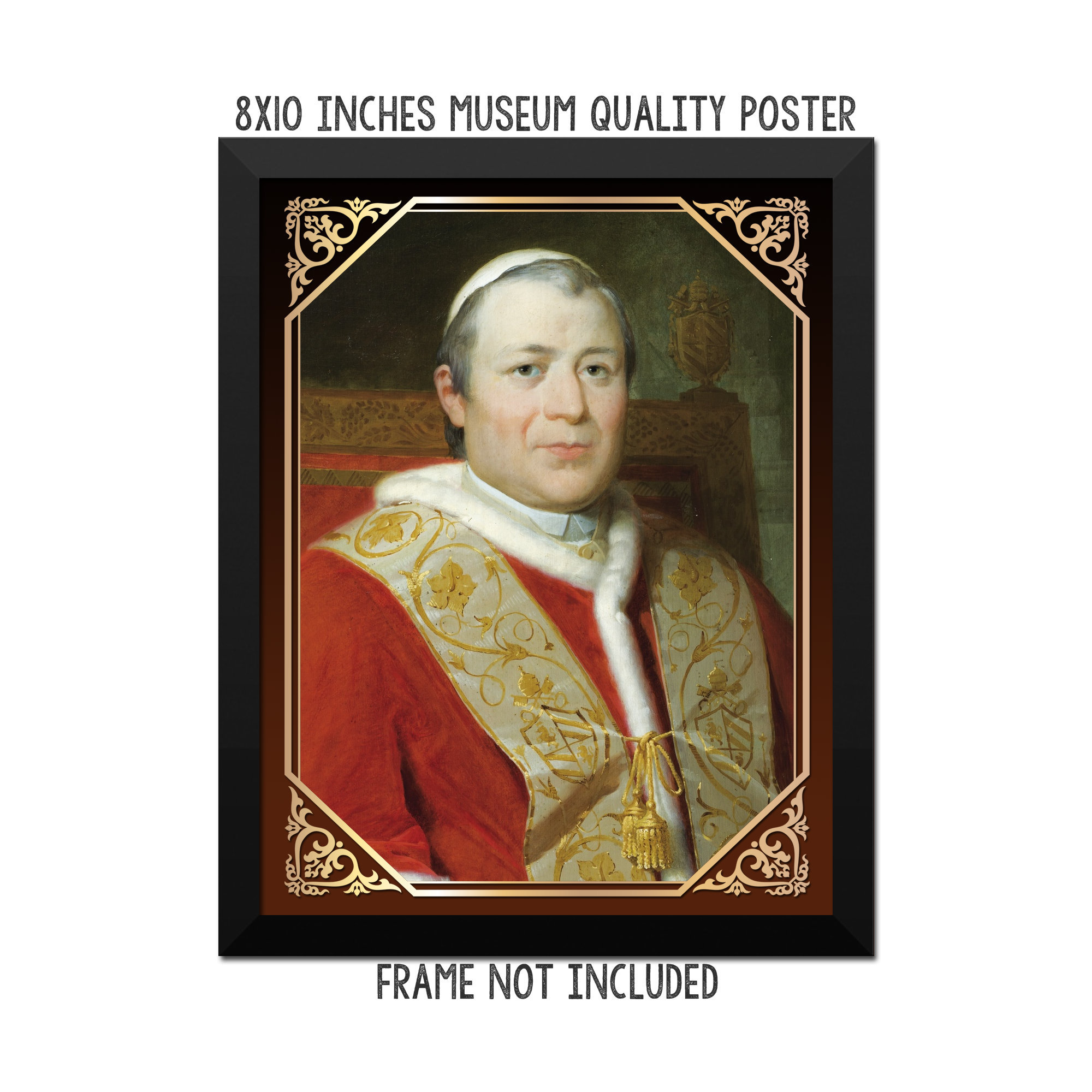 Pope Saint Pius X - roman catholic poster - St Pius X - catholic saints - catholic saints - religious wall art