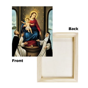 Catholic Icon on Wood - Blessed Virgin of the Rosary of Pompei - Wood Print - Religious wall art - Our Lady of Pompei - Catholic gifts