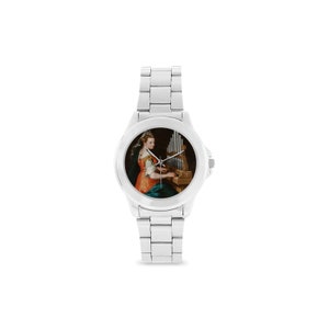 Christian gift idea - Saint Cecilia - Wrist Watch - Unisex Stainless Steel - Catholic gifts for him for her - St Cecilia patron Musicians