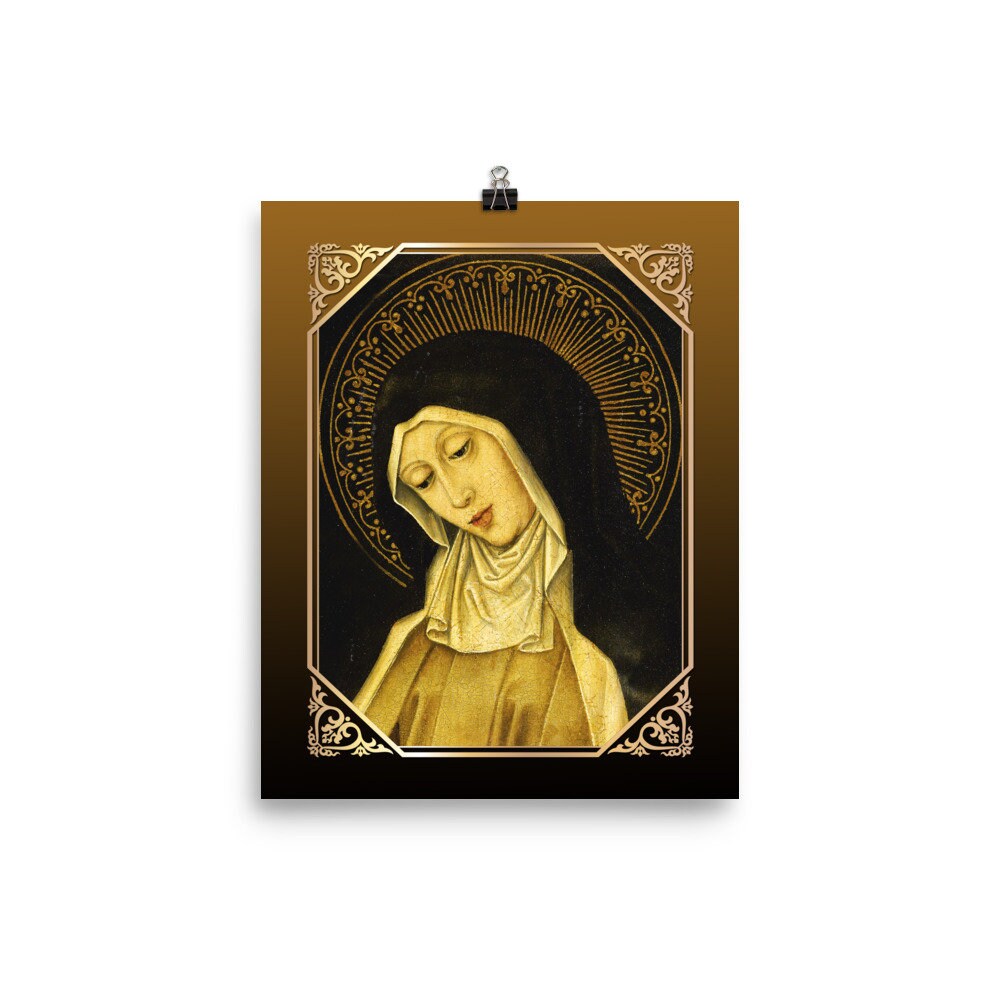 Saint Clare of Assisi - Museum Quality Poster - Catholic Saints Serie ...