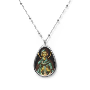 Catholic gifts - Saint Martha of Betania - Catholic necklace - Religious pendant - Devotional jewelry - Religious pendants - Catholic Saints