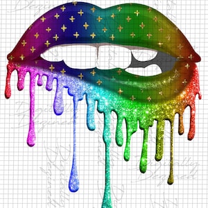 Glitter Schmelzen tropfende Lippen Sublimationsdatei,Meistverkaufte,Craft File,Druck zu Hause,Sticker File,Trending,PNG