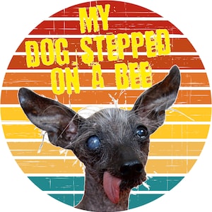 My Dog Stepped on a Bee Sticker for Sale by SN-Creations