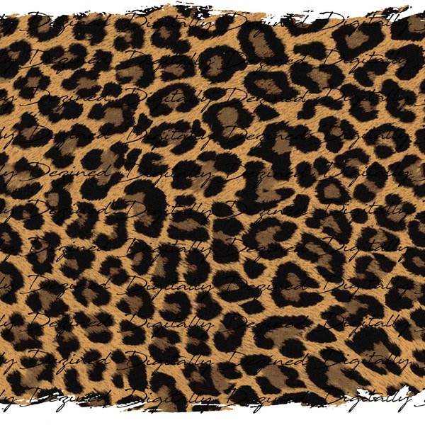 Distressed Leopard Sublimation Print Design, Craft Paper, Background, Backsplash, Craft, Print at home, Grunge, PNG, PDF, Digital File